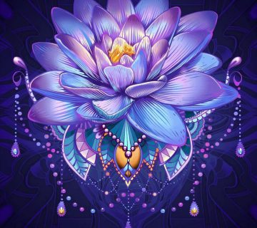 گل آبی نماد زیبایی و معنویت